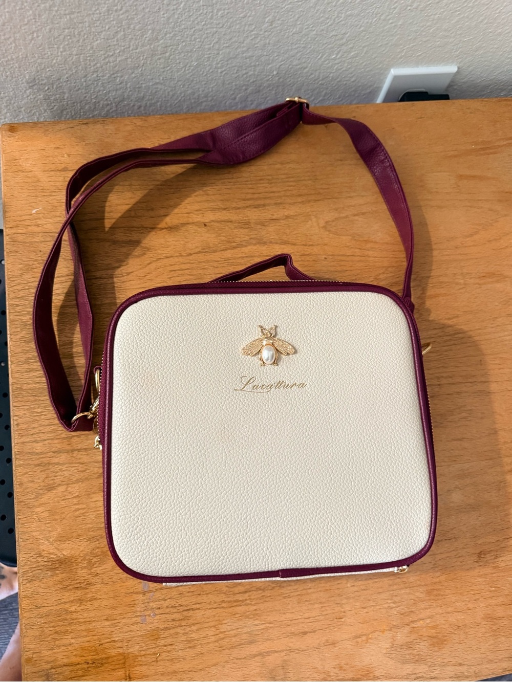 LACATTURA Travel Makeup Bag & Train Case Cosmetic Organizer